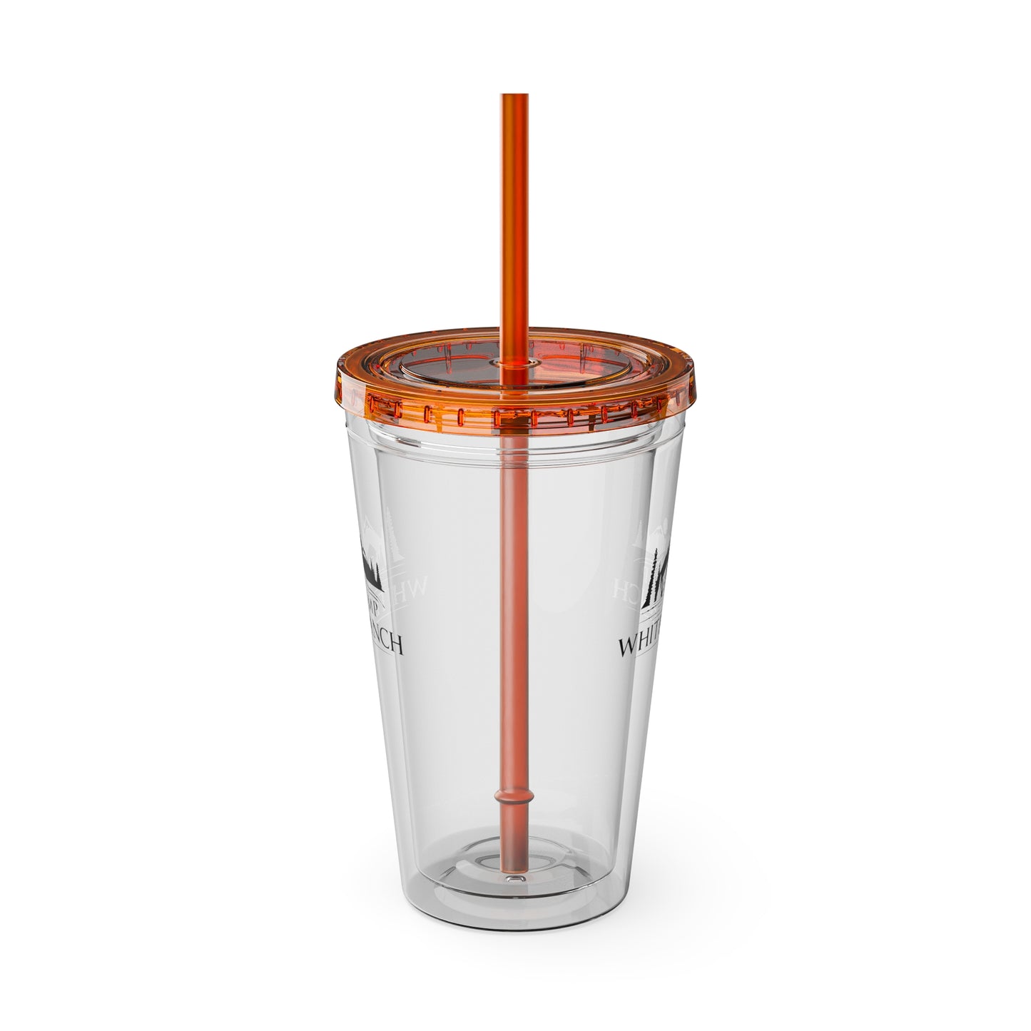 Camp White Branch Tumbler with Straw, 16oz