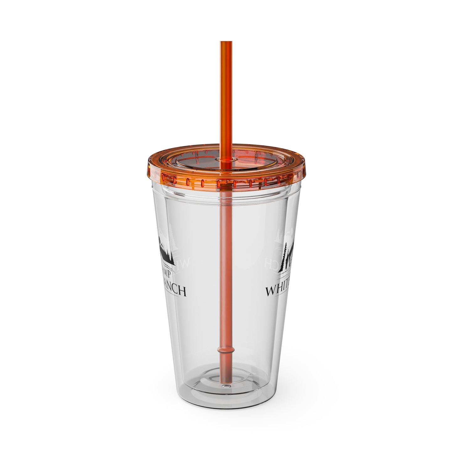 Camp White Branch Tumbler with Straw, 16oz