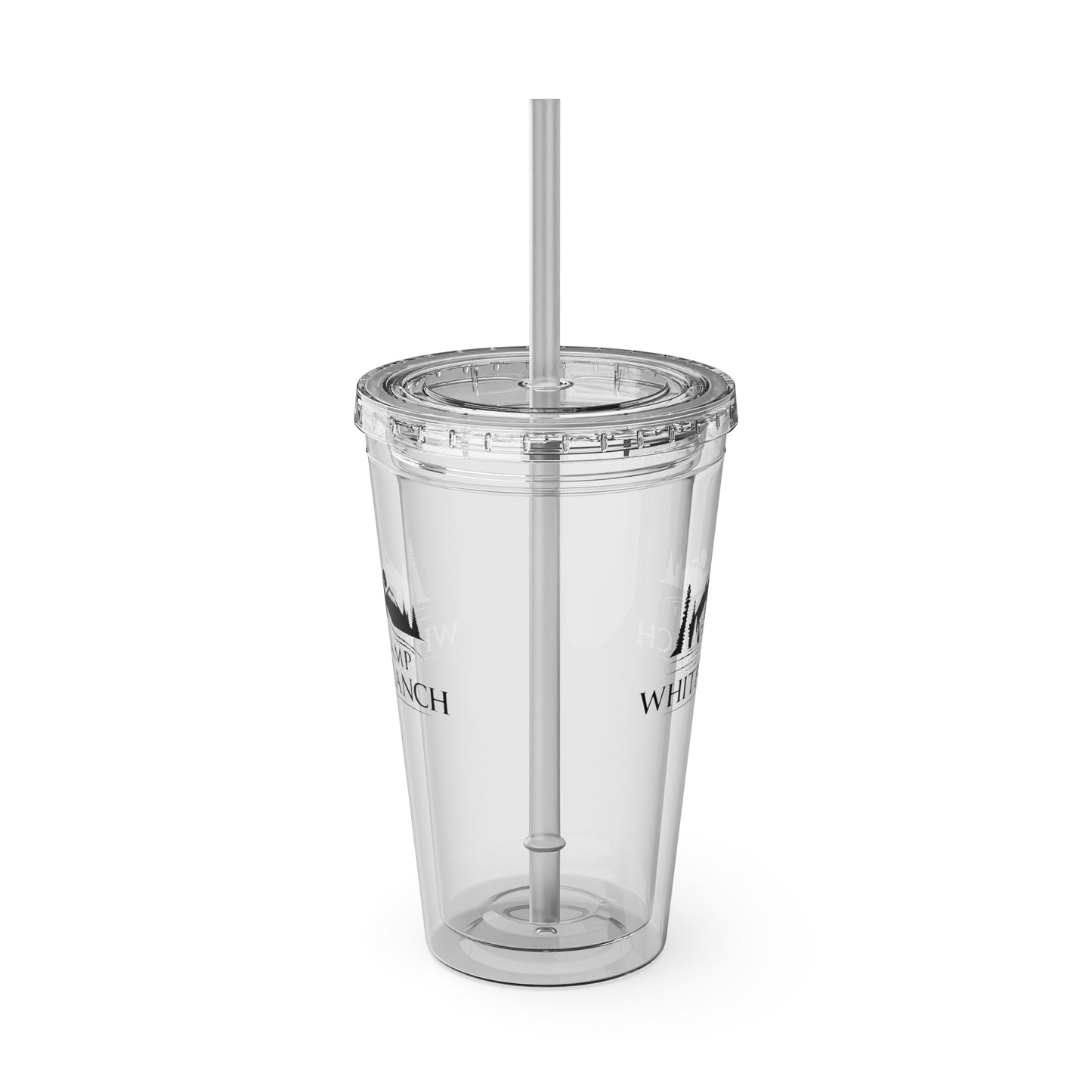 Camp White Branch Tumbler with Straw, 16oz
