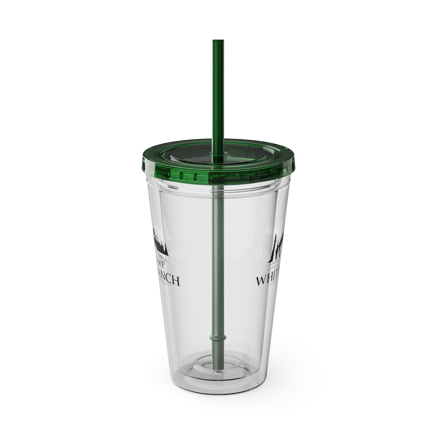 Camp White Branch Tumbler with Straw, 16oz