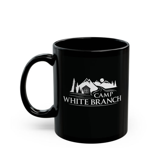 Camp White Branch Black Mug (11oz or 15 oz)