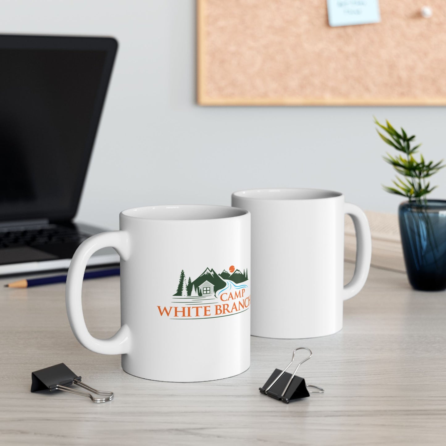 *Camp White Branch Ceramic Mug 11oz